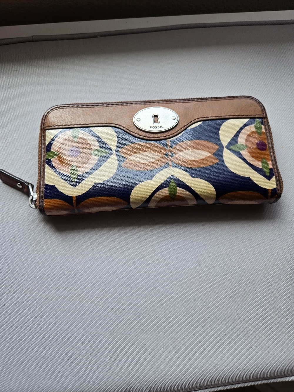 Fossil Keeper Set Crossboday, Wristlet And Zippered Wallet - Picture 2 of 15